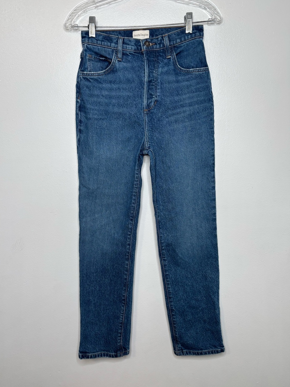 Favorite Daughter Jeans The Valentina Straight Super High Rise Straight Essex